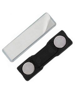5 Sets Magnet für Namensschild, Magnetclip selbstklebend 45 x 13mm schwarz
