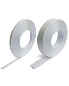 Stahlband selbstklebend weiß 1,5mm x 35mm x 1m (Meterware) mit Schaumstoffkleber