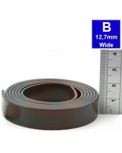 Magnetband Magnetstreifen selbstklebend 1,5mm x 12,7mm x 10m, Typ B, anisotrop
