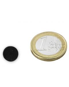 Scheibenmagnet Rundmagnet Ø 10 x  3mm Ferrit Y30 - hält 250g - Keramik-Magnet