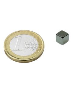 Magnetwürfel Würfelmagnet  7 x 7 x 7mm Neodym N42, Nickel – hält 3,0kg