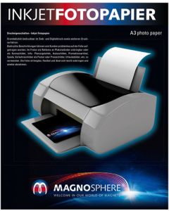 A3 Fotopapier magnetisch Magnetpapier weiß matt – für Inkjet