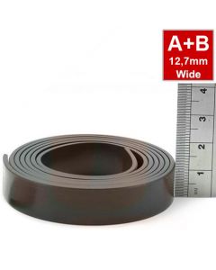 Magnetband Magnetstreifen selbstklebend 1,5mm x 12,7mm x  2m, Typ A + B