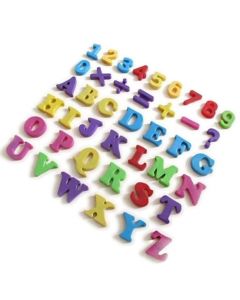 Magnetisches Alphabet - Magnetbuchstaben - Kleinbuchstaben 3,7cm hoch, 70 Teile